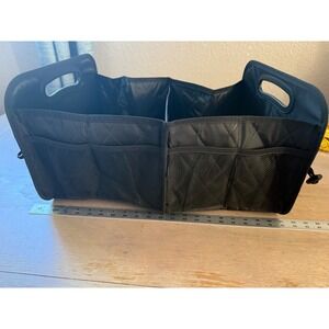 Black Collapsible Trunk Storage Organizer Multi Pocket Foldable Car Cargo Tote